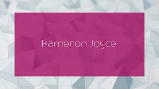 Kameron Joyce  appearance [upl. by Einoj]