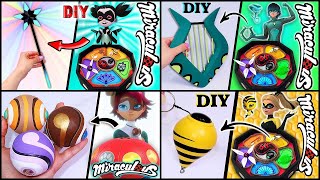 DIY superhero tools Miraculous Ladybug  Weapons of Puppeteer Viperion Queen Bee and Canigirl [upl. by Oguh113]