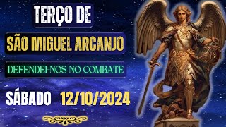 Terço de São Miguel Arcanjo  Defendeinos no Combate Sábado 12102024 [upl. by Kcirre]