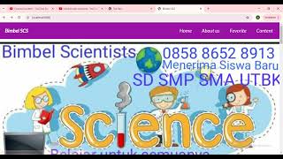 PELATIHAN JAVASCRIPT FRONT END EXPERT SCIENTISTS website [upl. by Iddo]