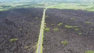 Lava del volcán del Ceboruco drone Piedra volcanica Nayarit México [upl. by Evonne]