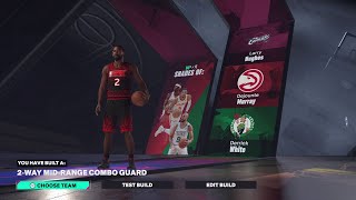 NBA 2K25 RARE BUILDS  2WAY MIDRANGE COMBO GUARD [upl. by Caundra]