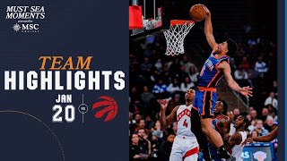 Knicks Dismantle Toronto for Third Straight Win [upl. by Stout]