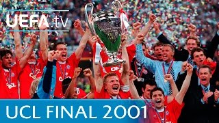 Bayern v Valencia 2001 UEFA Champions League final highlights [upl. by Yzzo]