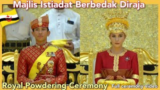 Majlis Berbedak Diraja 2024 Royal Powdering Ceremony Prince Mateen HD Full Ceremony Royal wedding [upl. by Adolphe]