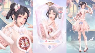 Shining Nikki Set Breakdown  Snow Peach Spring News  雪桃春訊 Includes Individual Item Displays [upl. by Ahsiak196]