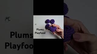 Pflaumen für die Spielküche 🍽 pflaume crochet häkeln plums [upl. by Lepp]