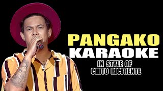 PANGAKO KARAOKE IN STYLE OF CHITO RICAFRENTE IN A CONTEST PIECE contest karaoke minusone opm [upl. by Hannahoj]