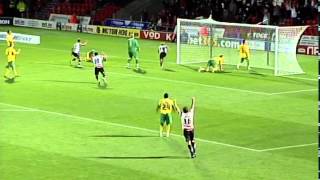 James Coppinger hattrick v Norwich City 140910 [upl. by Emeline]