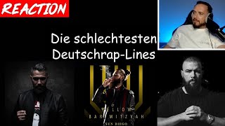 Die schlechtesten DeutschrapLines ❌ mit SHINDY KOLLEGAH BUSHIDO SUN DIEGO uvm ► Reaction ◄ [upl. by Einnig]