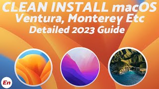 How to Fresh or CLEAN Install macOS Ventura Monterey Big Sur Catalina Etc From USB 2023 Guide [upl. by Keelin]