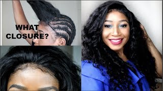 HOW TO MAKE A CLOSURE LOOK LIKE A FRONTAL  SEW IN FT ALIPEARL HAIR [upl. by Lorine]