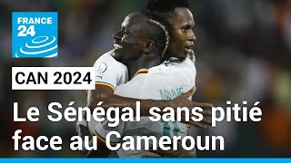 CAN 2024  Le Sénégal ne laisse aucune chance au Cameroun • FRANCE 24 [upl. by Dara]