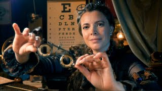 Eye and Ear Exam with the Steampunk Optometrist  ASMR Roleplay lens test otoscope [upl. by Artiek50]