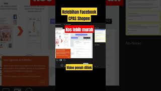 Kelebihan Facebook CPAS Shopee ialah kos lebih murah [upl. by Bein]