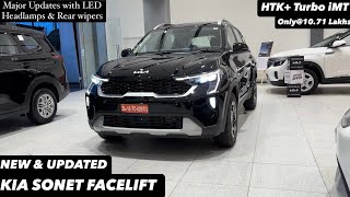 New Kia Sonet Facelift 2024 HTK Plus Turbo iMT  MAJOR UPDATES  Full review 😍🔥 [upl. by Lannie]