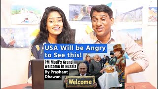 USA Will be Angry to See PM Modis Grand Welcome in Russia  Putin and PM Modis video goes viral [upl. by Concoff]