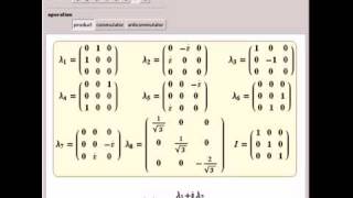 Everything about GellMann Matrices Part 2 Binary Operations [upl. by Clava587]