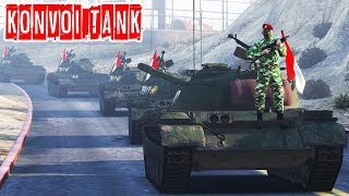 Konvoi Tank TNIKopasus Indonesia Menjelang Hari Kemerdekaan di Gta 5 [upl. by Aicel]