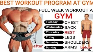 Full body workoutgymbodybuildingbodybuilderfitnessviral videochestshouldertricepbicepback [upl. by Holtorf815]