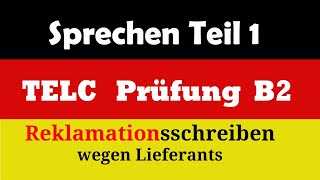 Brief schreiben B2 Beruf Telc Prüfung Reklamation نامه نگاری به زبان آلمانی [upl. by French]