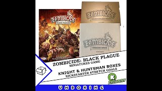 Zombicide Black Plague Kickstarter Stretch Goals Part 1  Huntsman Box [upl. by Airdnaed664]