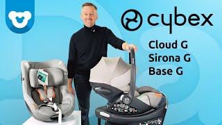 Cybex Cloud G  rozkładany obrotowy fotelik samochodowy dla noworodka Cybex Sirona G Cybex Base G [upl. by Narik]