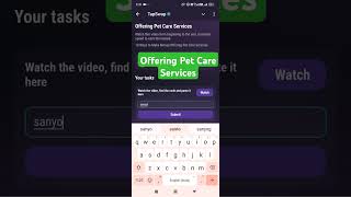 Offering Pet Care Services  10 Ways to Make Money Offering Pet Care Services  TapSwap Code Video [upl. by Dolli297]