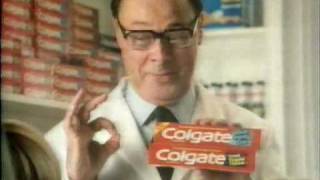 Old 80s Advert  Colgate New Blue Minty Gel Toothpaste [upl. by Nohsad223]