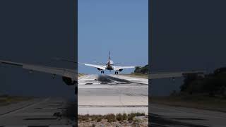 Landing at Skiathos airport BA E190 [upl. by Soni]