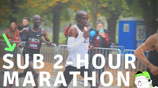 ELIUD KIPCHOGE BREAKS TWOHOURS IN THE MARATHON INEOS 159 CHALLENGE [upl. by Ligetti]