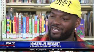 Siera Santos with Martellus Bennett 4 22 19 on Fox 32 Chicago News [upl. by Raddi]