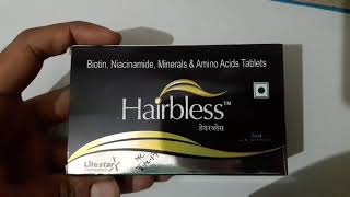 Hairbless tablet review in hindi [upl. by Inotna]