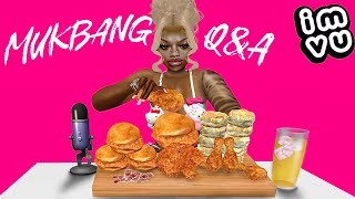 IMVU QampA POPEYES MUKBANG 🍗 [upl. by Fabrienne]