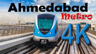 Ahmedabad Metro Train in 4K  ahmedabad underground metro  Ahmedabad  Gujarat [upl. by Attenborough]