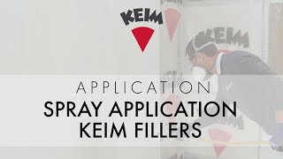 Spray application with KEIM fillers [upl. by Morrell]