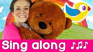 Sing Along  Teddy Bear Song  with lyrics  Starring Marty Moose [upl. by Anurb]