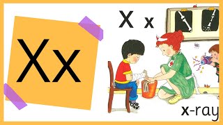 LEARN THE LETTER x SOUND WITH THE JOLLY PHONICS ACTION  Learn to read [upl. by Eimmot]