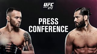 UFC 272 PreFight Press Conference [upl. by Ahseyt]