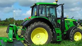 2018 John Deere 6130M Tractor With Mower Conditioner [upl. by Aulea]