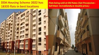 DDA Housing Scheme 2022 has 18000 flats are lowerthanmarket rates Really low prices [upl. by Moyer534]