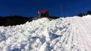 Damage au treuil de la piste rouge de la Choullière à Aussois [upl. by Jezebel]