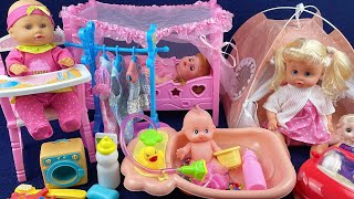 9 Minutes Satisfying with Unboxing Cute Doll Playset Baby Bathtub Toys Review  ASMR [upl. by Tilney351]