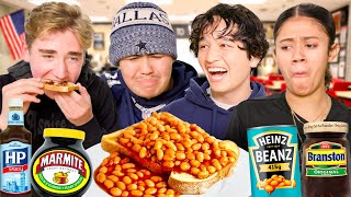 American Highschoolers try British comfort food for the first time [upl. by Ansela]