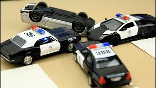 Toy police chase cars Police cars for kids [upl. by Earaj]