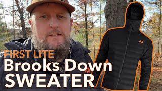 Brooks Down Sweater by First Lite REVIEW [upl. by Gauthier]