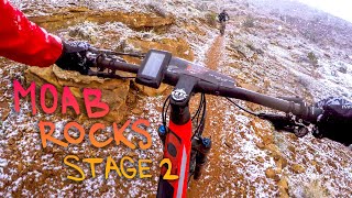 As if this wasnt hard enough now its snowing  Moab Rocks 2019  Stage 2 [upl. by Shiroma]