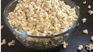 Popcorn Recipe  Homemade Popcorn on Electric stove  How to make popcorn  Cook with Husna [upl. by Ytima246]