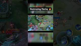 DESTROYING HARLEYS ULTIMATE WITH LAYLA 💥 Mobile Legends  🤯 Insane Gameplay Noob vs pro shorts [upl. by Sualokcin]