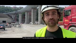 Genoa bridge demolition and rebuild the stories of those who worked there [upl. by Hooge351]